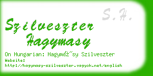 szilveszter hagymasy business card